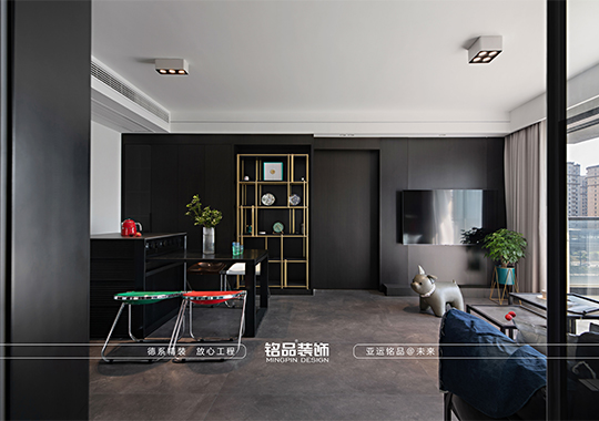  中梁隐山府装修案例｜铭品装饰现代装修风格效果图