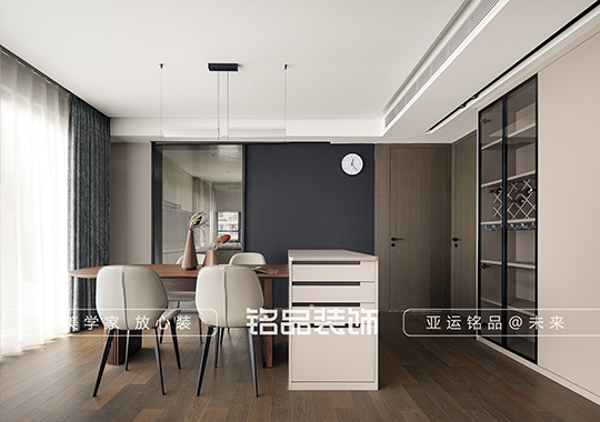 上虞保利·璟府华庭120m²四居室现代原木风格案例参考图