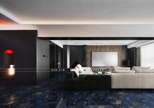 绍兴装修财智大厦222方黑曼巴风装修案例