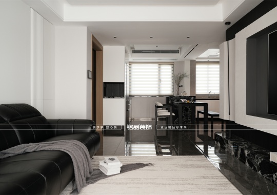 绍兴装修美的云筑136方四室两厅两卫现代装修案例