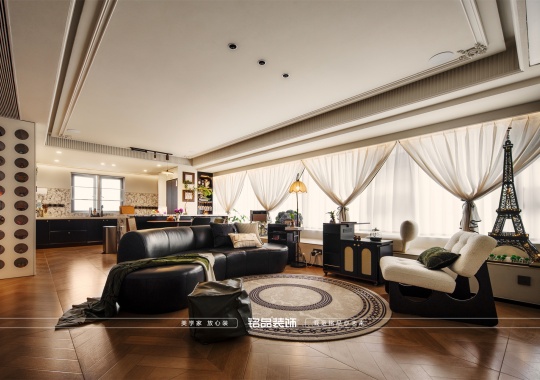绍兴装修雍容华府120方法式复古风装修案例