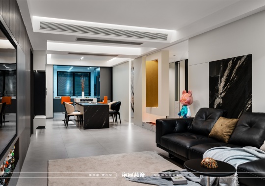 绍兴装修天圣大越府146方意式极简风装修案例