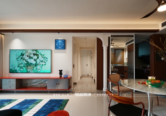 绍兴装修春江花城109方现代包豪斯风装修案例