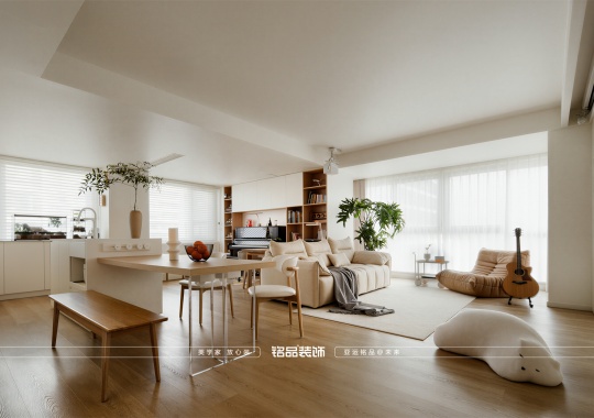 绍兴装修君兰锦绣130方原木风装修案例