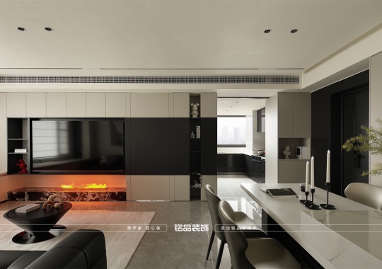 绍兴装修卧龙石泗里110方现代极简风装修案例